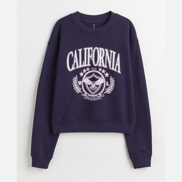 H&M Tops - H&M California sweatshirt size medium NWOT